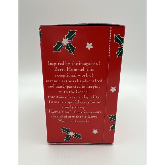 Berta Hummel Sleigh Ride Christmas Ornament Child with Dog and Gifts New in Box - Picture 3 of 5